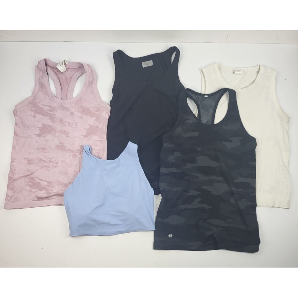 Athleta Lot Of 5 Running Gym Tennis Yoga  Athletic Tank Tops Size Small